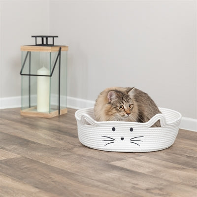 Trixie Kattenmand Rond Wit / Lichtbruin 45X45 Cm