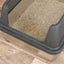 Trixie Kattenbak Rvs Met Rand Grijs 40X52X29 Cm