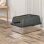 Trixie Kattenbak Rvs Met Rand Grijs 40X52X29 Cm