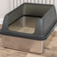 Trixie Kattenbak Rvs Met Rand Grijs 40X52X29 Cm