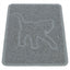Trixie Kattenbakmat Kattensilhouet Pvc Lichtgrijs 48X35 Cm