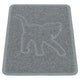 Trixie Kattenbakmat Kattensilhouet Pvc Lichtgrijs 48X35 Cm