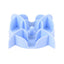 Zolux Slowfeeder / Inzet Stuk Voor Voerbak Silicone Blauw 13,5X13,5X3,5 Cm