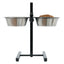 Zolux Voerstandaard Voerbak / Waterbak Verstelbaar Rvs 2X1,5 Ltr 21 Cm 51X45X26,5