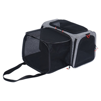 Zolux Reismand Hond / Kat Uitbreidbaar Maximaal 8 Kg Grijs / Zwart  L 58X49X29 Cm <8Kg
