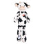 Zolux Furry Farm Koe Isache Pluche Met Touw Wit / Zwart 32X21X6 Cm