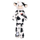 Zolux Furry Farm Koe Isache Pluche Met Touw Wit / Zwart 32X21X6 Cm