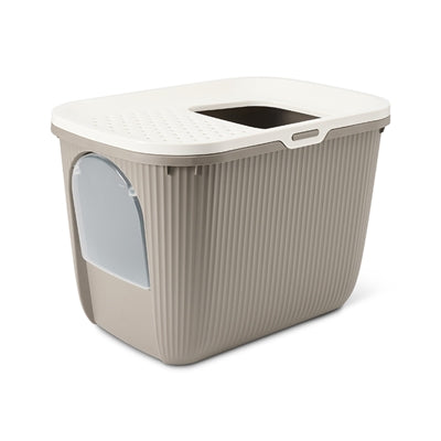 Savic Kattenbak Ease-In Wit / Mokka 58X39X39 Cm