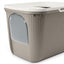 Savic Kattenbak Ease-In Wit / Mokka 58X39X39 Cm