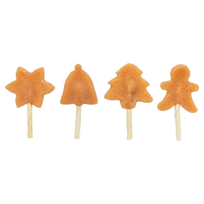 Trixie Xmas Lollipop Boom / Ster / Gemberkoekman / Bel Assorti 18 Gr