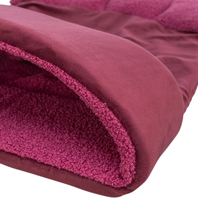 Trixie Xmas Cosy Slaapzak Velourslook / Pluche Bordeaux 50X50X65 Cm