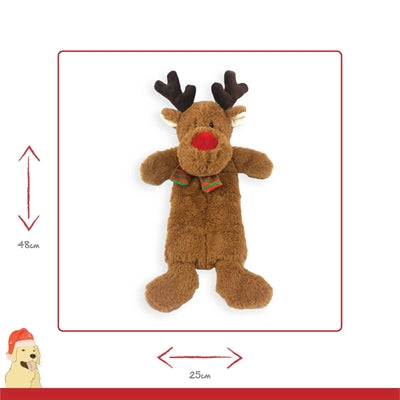 Happy Pet Rendier Ralph Multi Squeaker Pluche 48X25X13 Cm