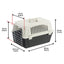 Ferplast Atlas 10 Vervoersbox Wit / Antraciet 48X32,5X29 Cm