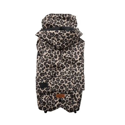 Croci Hondenjas Regenjas Nature Panterprint Beige / Zwart 25 Cm
