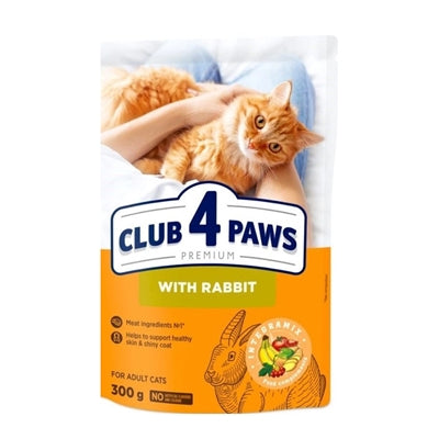 Club 4 Paws Premium Kat Adult Konijn 300 Gr